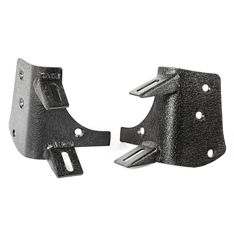 Jeep Wrangler Light Mounts - Dual A-Pillar - Rugged Ridge - Textured Black - `97-`06